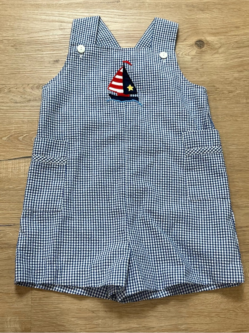 House of Hatten Gingham 3T Overalls